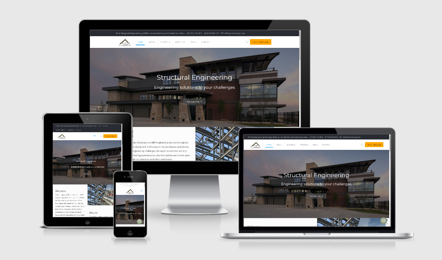 constructions company website design